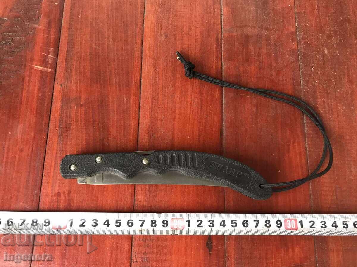 CUȚIT PLIABIL CU LAMĂ ASCUȚITĂ ȘI MARCATOR cu preț € 13.00 | 25.43 BGN CUȚIT PLIABIL CU LAMĂ ASCUȚITĂ ȘI MARCATOR cu preț € 13.00 | 25.43 BGN