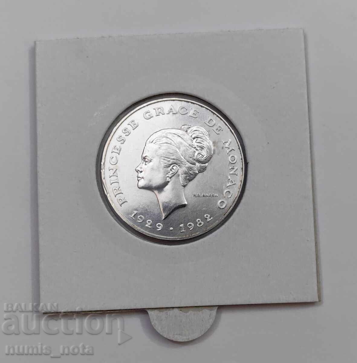 10 φράγκα 1982 Grace Kelly Μονακό - ESSAI - ασημένιο με τιμή € 140.00 | 273.82 BGN