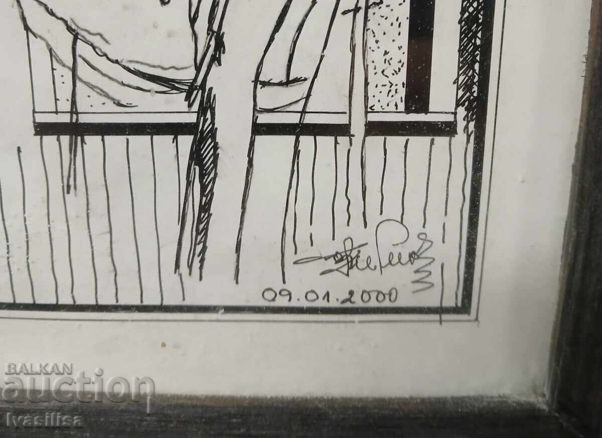 Desen cu tuș original cu preț 20.00 BGN | € 10.23