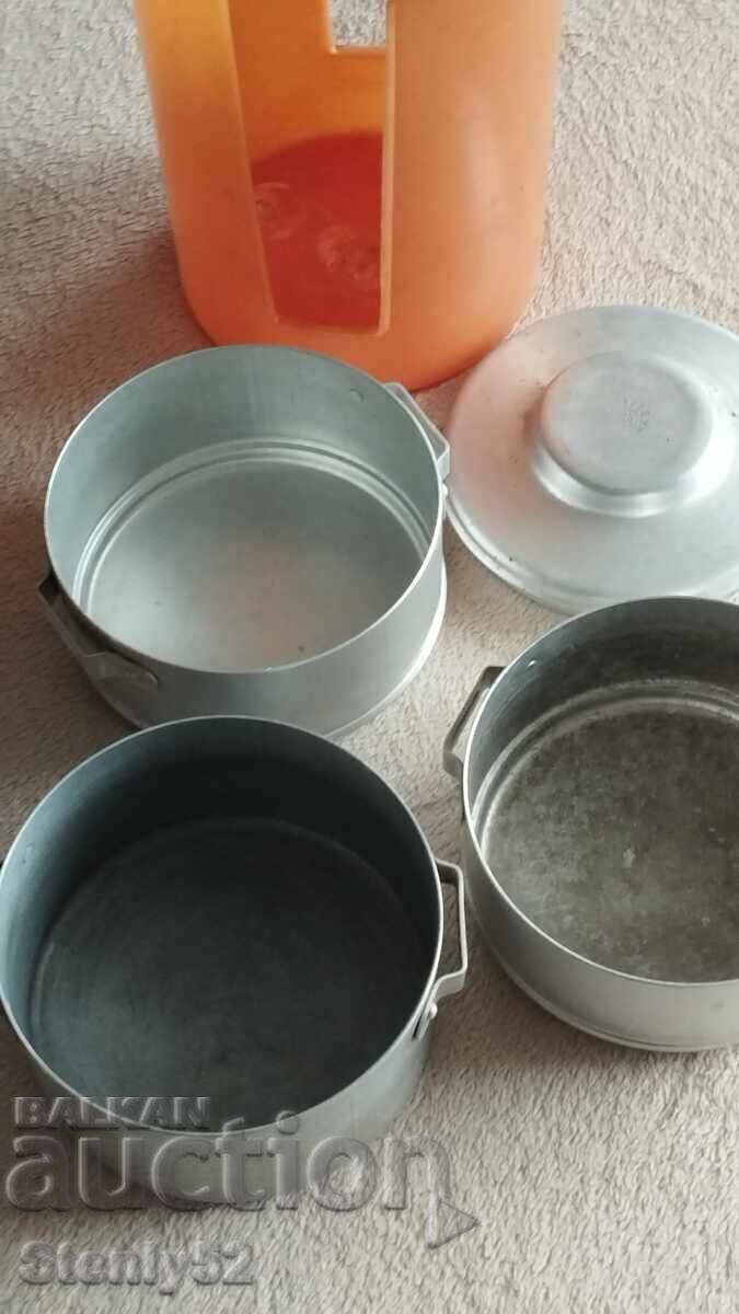 Aluminum food container set with price 25.00 BGN | € 12.78 Aluminum food container set with price 25.00 BGN | € 12.78