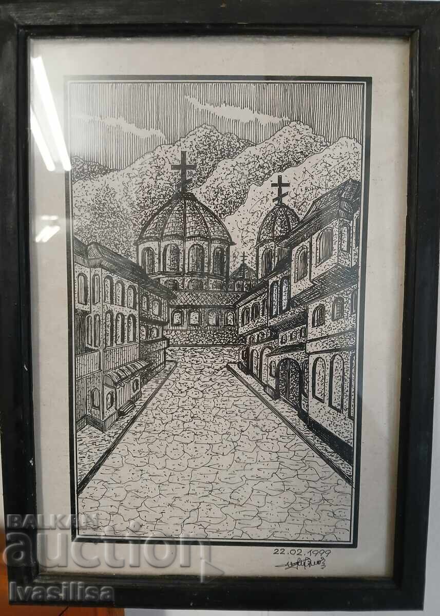 Desen cu tuș original 2 Desen cu tuș original 2