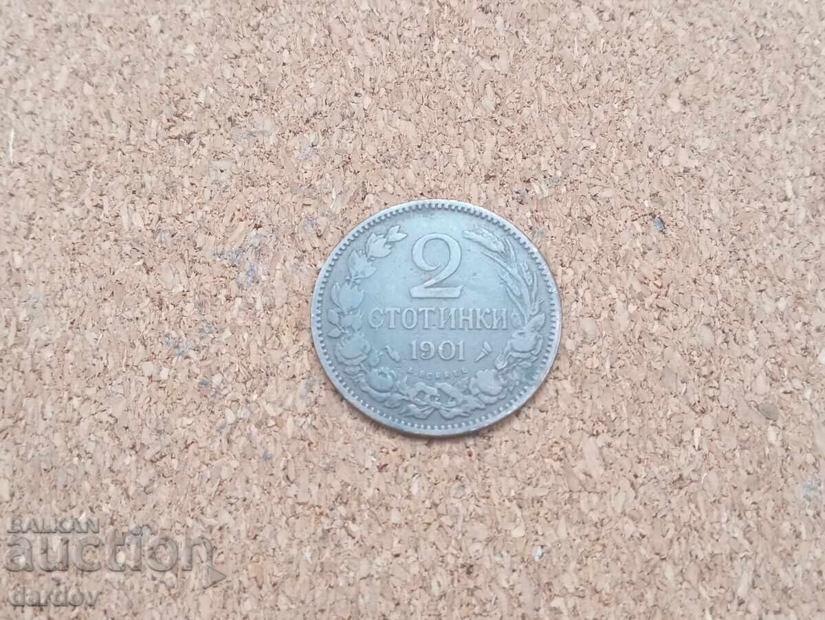 Bulgaria 2 cents 1901 Bulgaria 2 cents 1901
