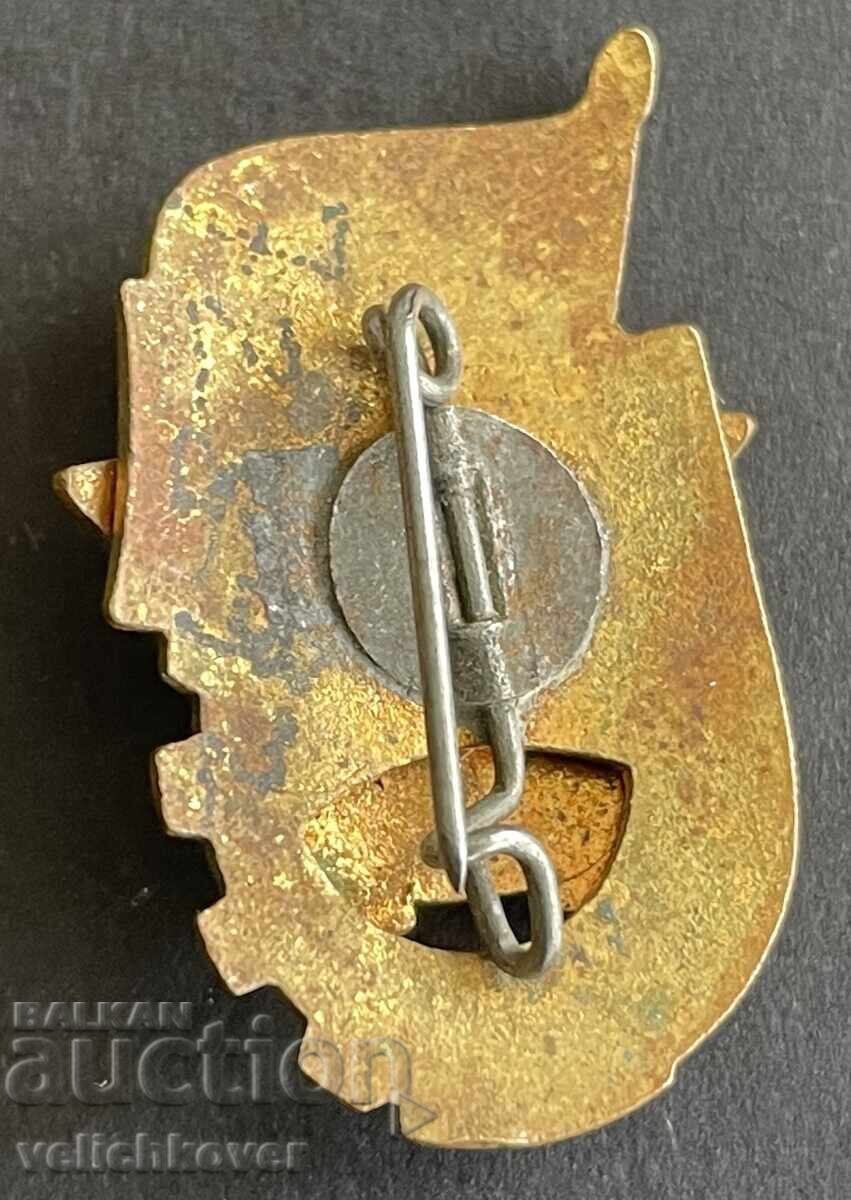 40444 Romania GTO badge Ready for work and defense 2nd class enamel with price 4.00 BGN | € 2.05 40444 Romania GTO badge Ready for work and defense 2nd class enamel with price 4.00 BGN | € 2.05