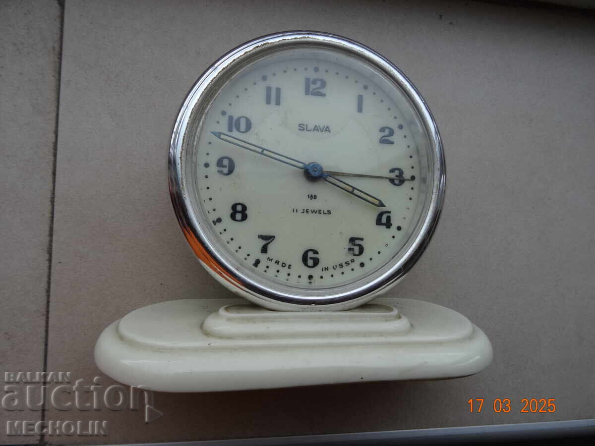 RUSSIAN SLAVA 3145 1957 CLASS 1 ALARM CLOCK with price 25.00 BGN | € 12.78 RUSSIAN SLAVA 3145 1957 CLASS 1 ALARM CLOCK with price 25.00 BGN | € 12.78