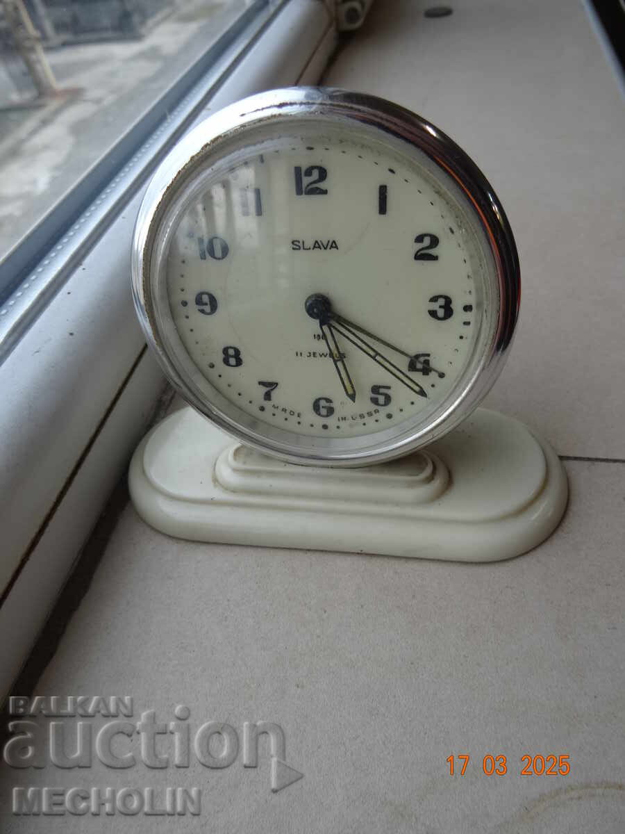Auction RUSSIAN SLAVA 3145 1957 CLASS 1 ALARM CLOCK Auction RUSSIAN SLAVA 3145 1957 CLASS 1 ALARM CLOCK