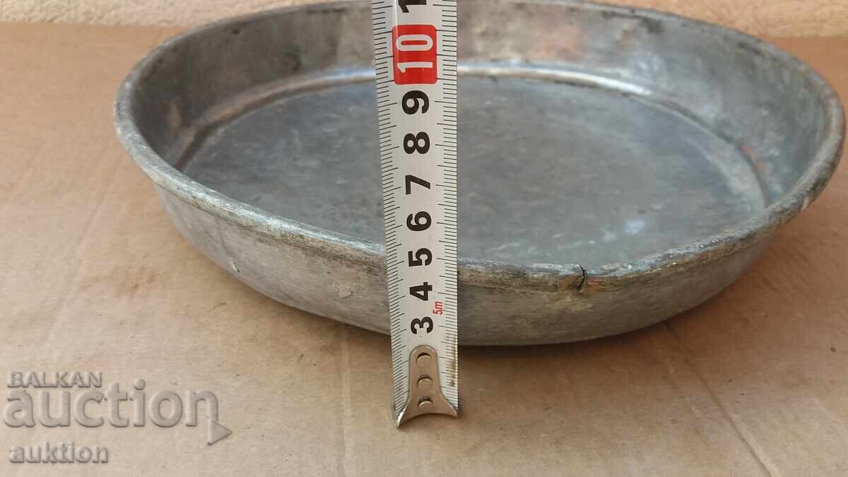 FORGED COPPER BAKING PAN FOR SWEETS WITH THE INSCRIPTION "TINNED" - 5 FORGED COPPER BAKING PAN FOR SWEETS WITH THE INSCRIPTION "TINNED" - 5