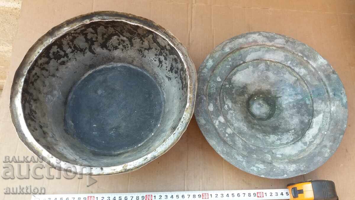 Delivery of MASSIVE FORGED COPPER POT