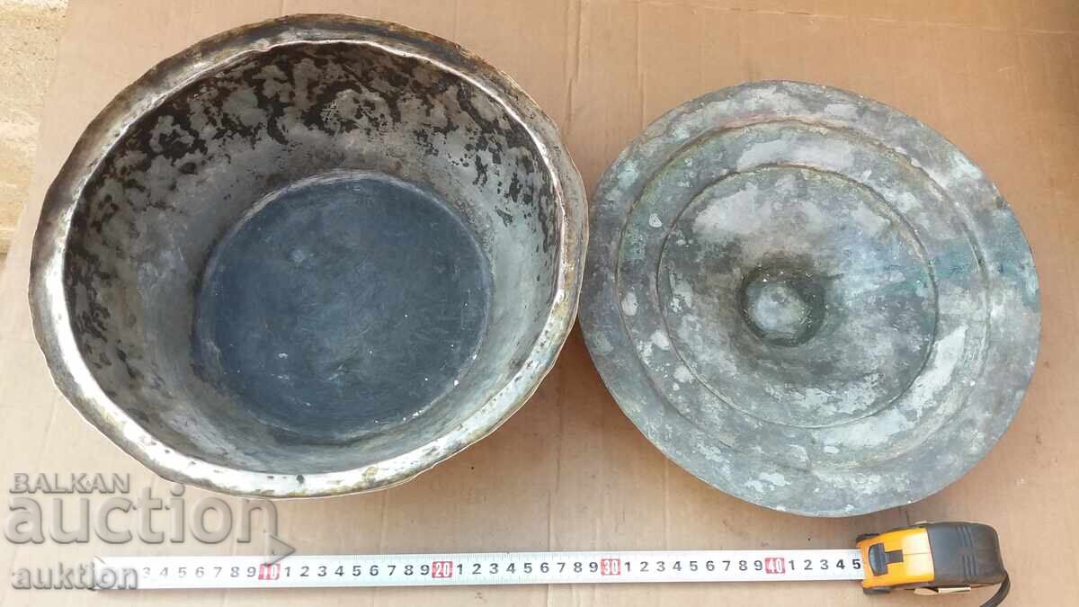 MASSIVE FORGED COPPER POT - 5