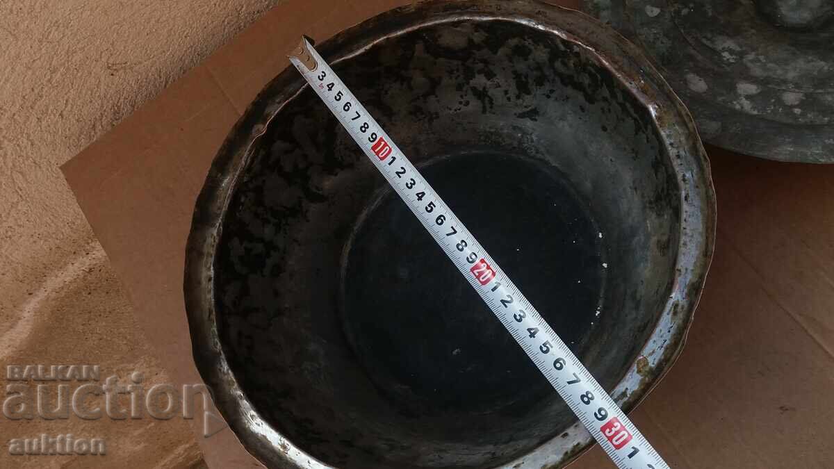 MASSIVE FORGED COPPER POT - 6