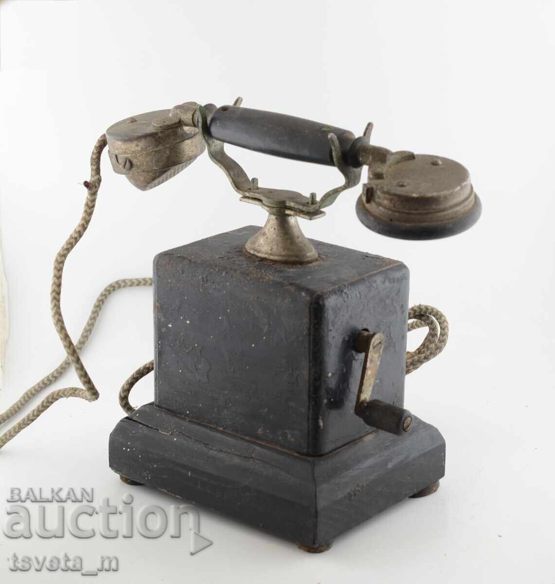 Phone with a hand crank Kingdom of Bulgaria with price 125.00 BGN | € 63.91 Phone with a hand crank Kingdom of Bulgaria with price 125.00 BGN | € 63.91