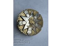 Yugoslavia rare silver military order on screw numbered