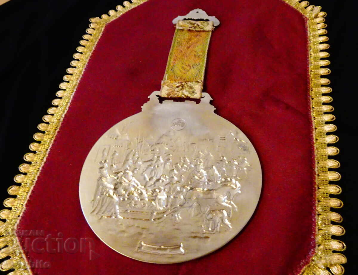 Winter relief panel, tin picture by WMF - 5 Winter relief panel, tin picture by WMF - 5