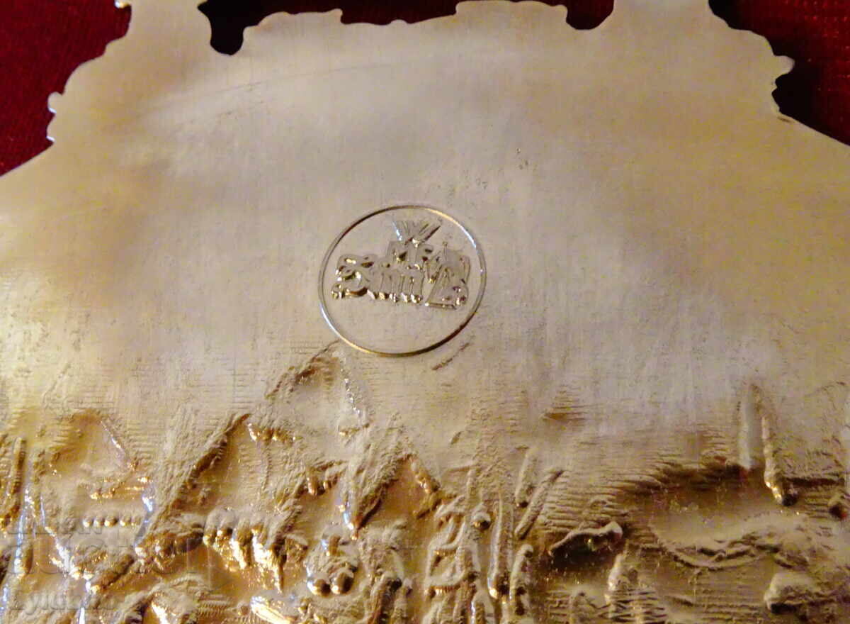 Winter relief panel, tin picture by WMF - 6 Winter relief panel, tin picture by WMF - 6