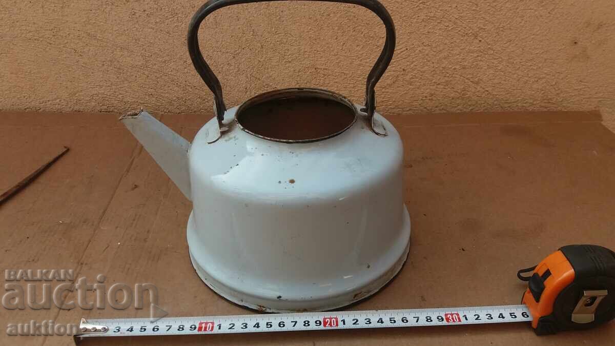 MASSIVE ENAMELED TEAPOT with price 3.99 BGN | € 2.04