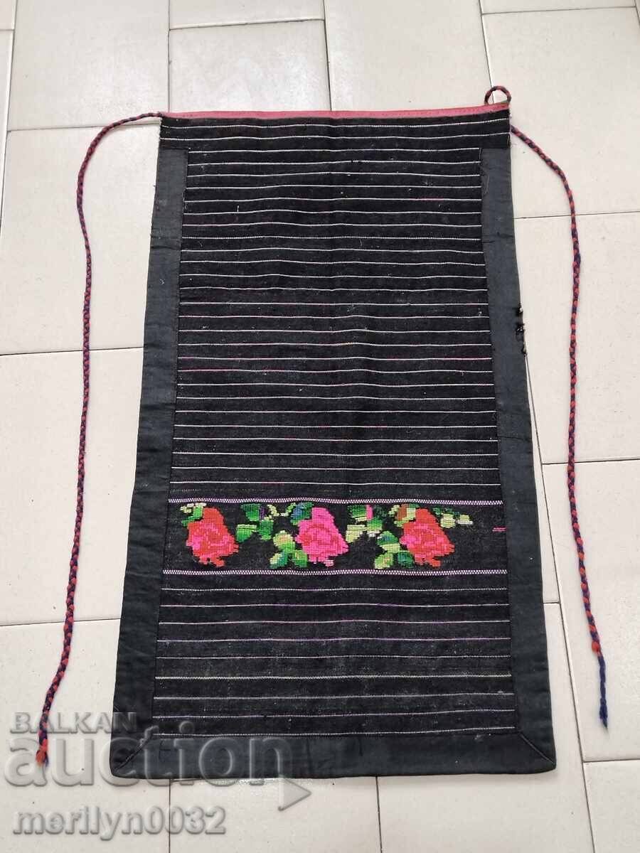 Old apron with gold thread embroidery, velvet costume, sukman Old apron with gold thread embroidery, velvet costume, sukman