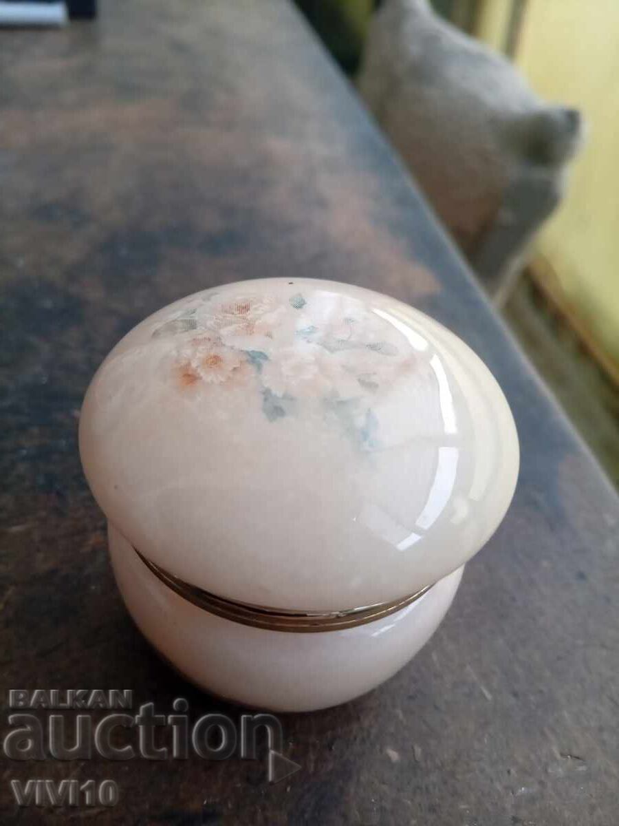 Alabaster Jewelry Box