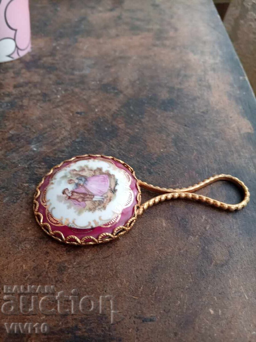 Antique Limoges Mirror, Bronze, Gilded with price 50.00 BGN | € 25.56 Antique Limoges Mirror, Bronze, Gilded with price 50.00 BGN | € 25.56