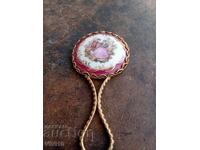 Старинно огледало Лимож бронз, Позлата