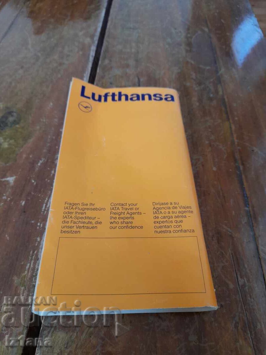 Old Lufthansa Airplane Flight Schedule - 5 Old Lufthansa Airplane Flight Schedule - 5