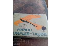 Antique cigarette box, metal, empty