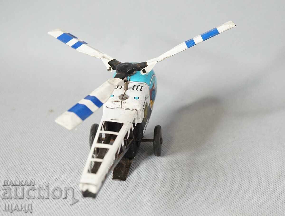 Παλιό μεταλλικό παιχνίδι μοντέλο ελικοπτέρου αστυνομία - 5 Παλιό μεταλλικό παιχνίδι μοντέλο ελικοπτέρου αστυνομία - 5