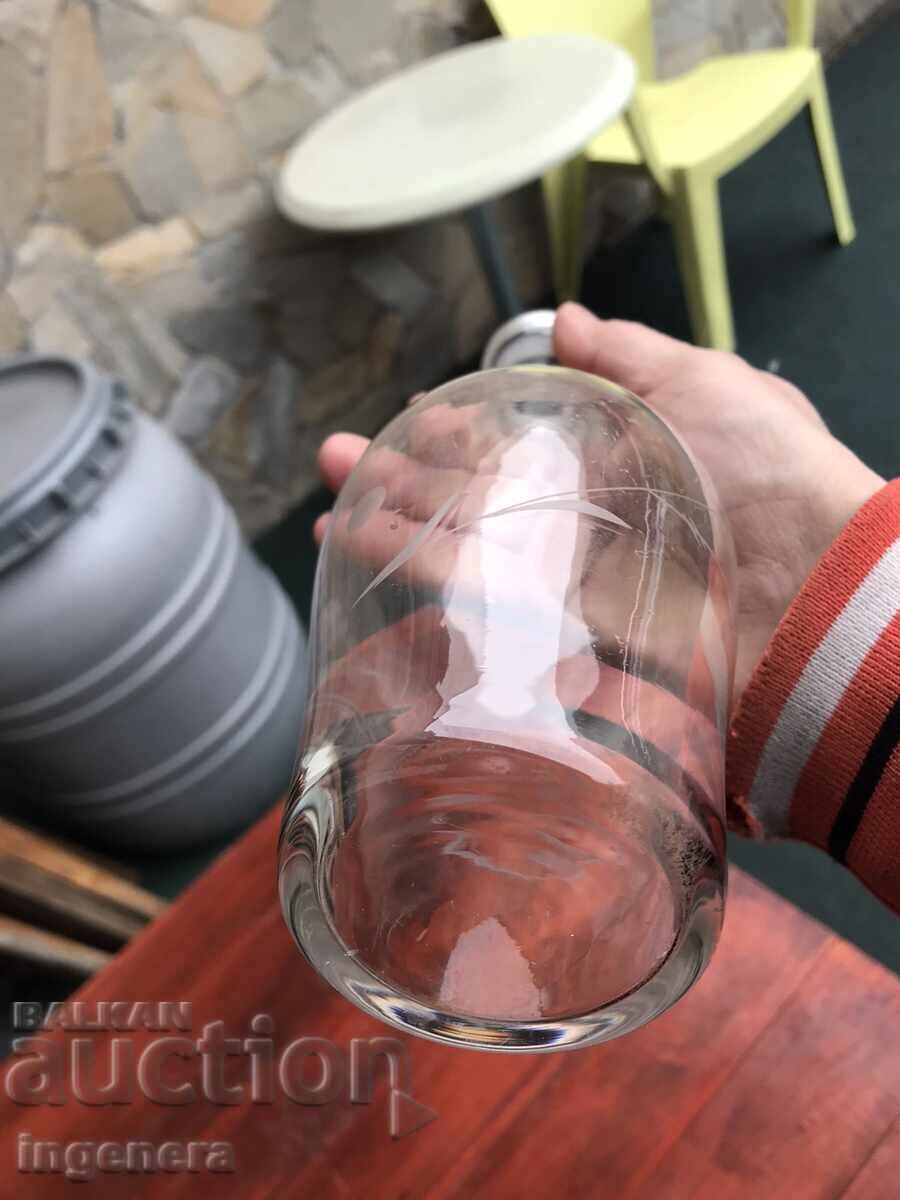 Thin-walled social era glass bottle for rakia, engraved - 500 ml - 5 Thin-walled social era glass bottle for rakia, engraved - 500 ml - 5