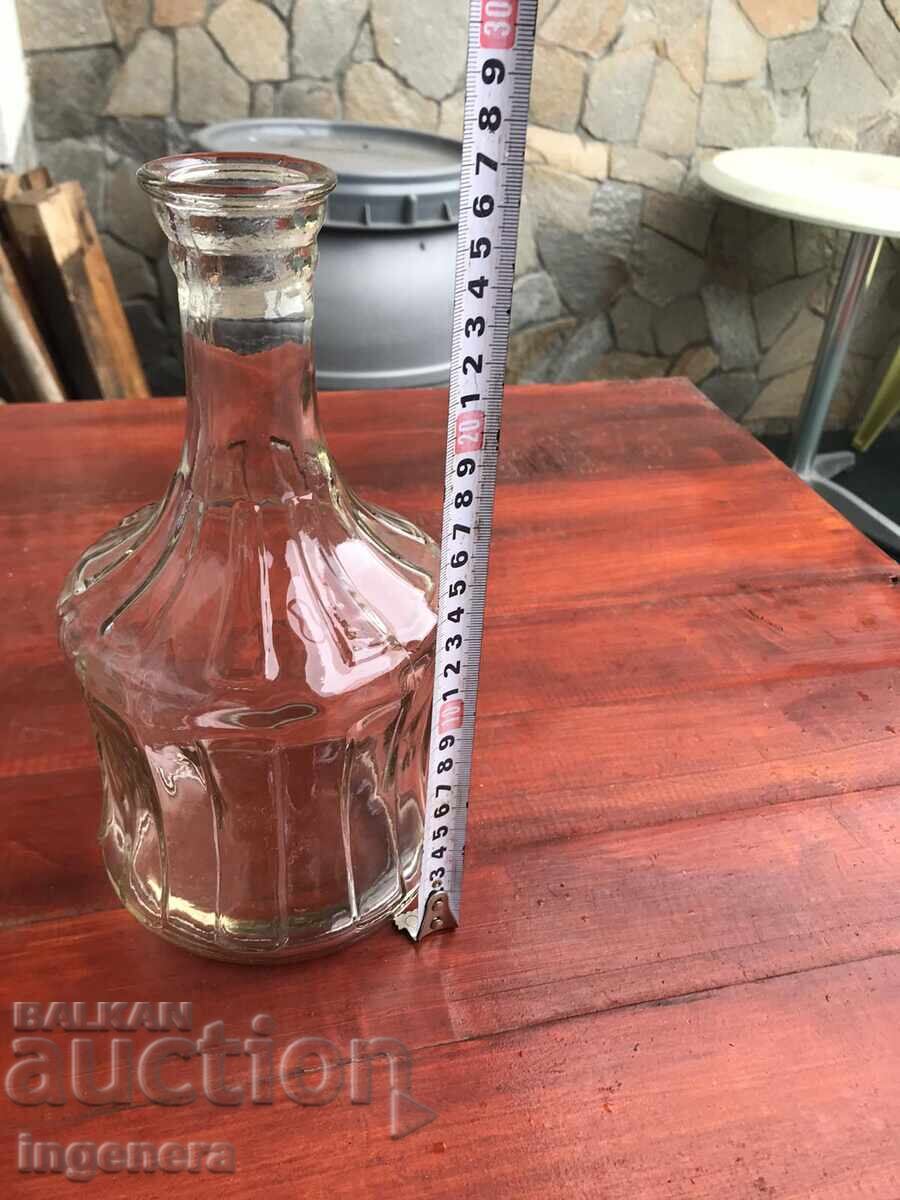 Glass Damajana Bottle, Embossed, Thick-walled - 1.5 Liters with price 15.00 BGN | € 7.67 Glass Damajana Bottle, Embossed, Thick-walled - 1.5 Liters with price 15.00 BGN | € 7.67