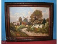 P. Brun - Dutch Landscape - Oil on Canvas