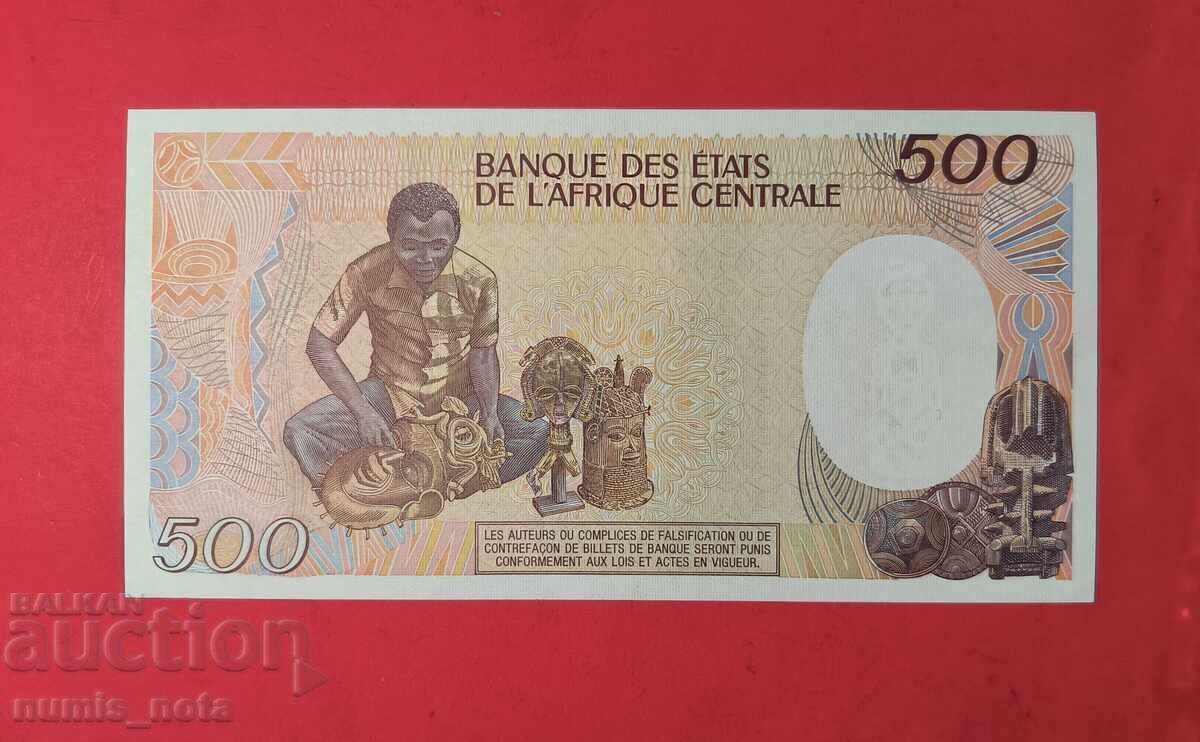 Central African Republic 500 Francs 1987 UNC with price 35.00 BGN | € 17.90