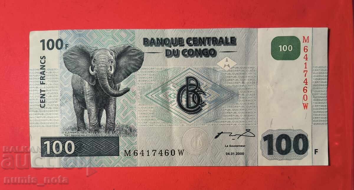 Congo 100 francs 2000 Congo 100 francs 2000