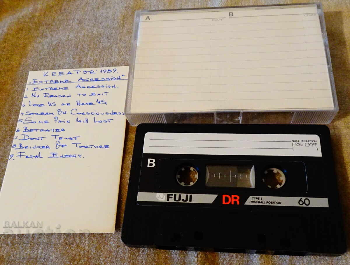 FUJI аудиокасета с Kreator с цена 12.00 лв. | € 6.14 FUJI аудиокасета с Kreator с цена 12.00 лв. | € 6.14