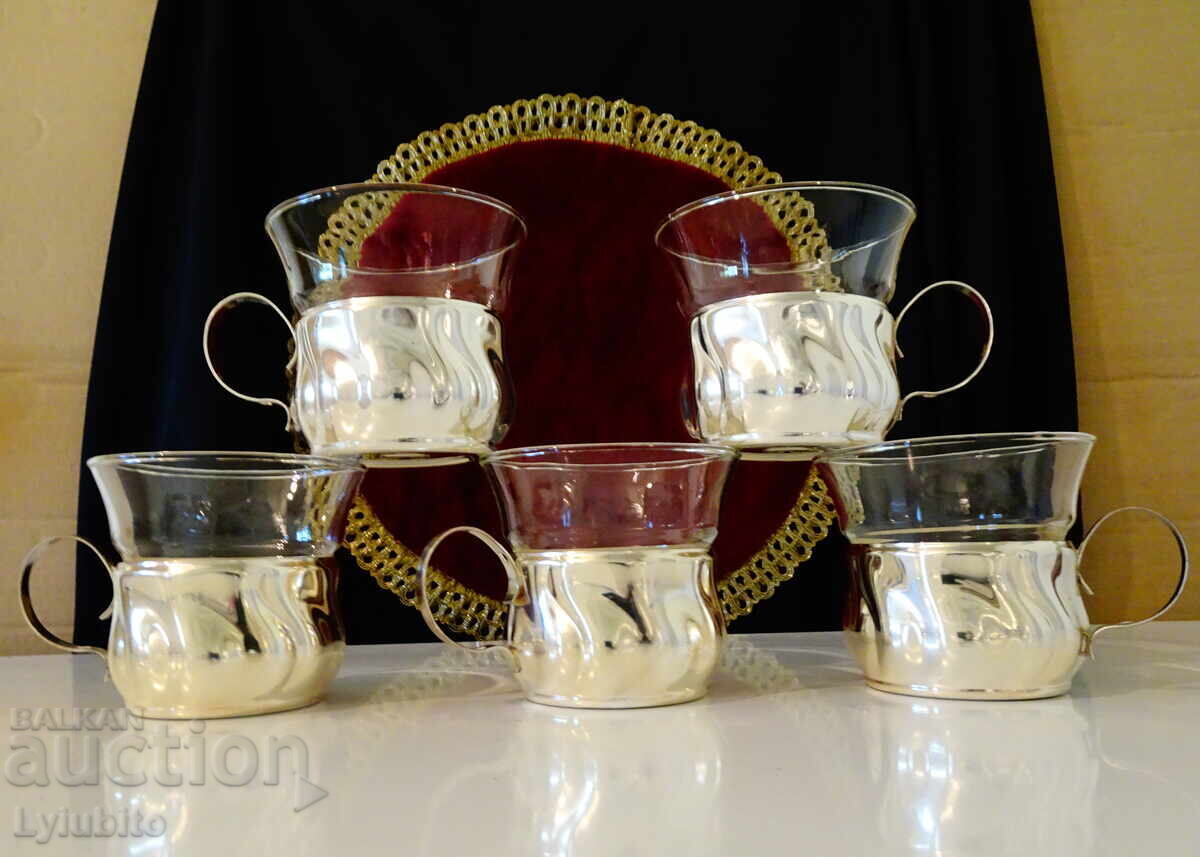 Quist silver-plated brass cups plus thermal cups Quist silver-plated brass cups plus thermal cups