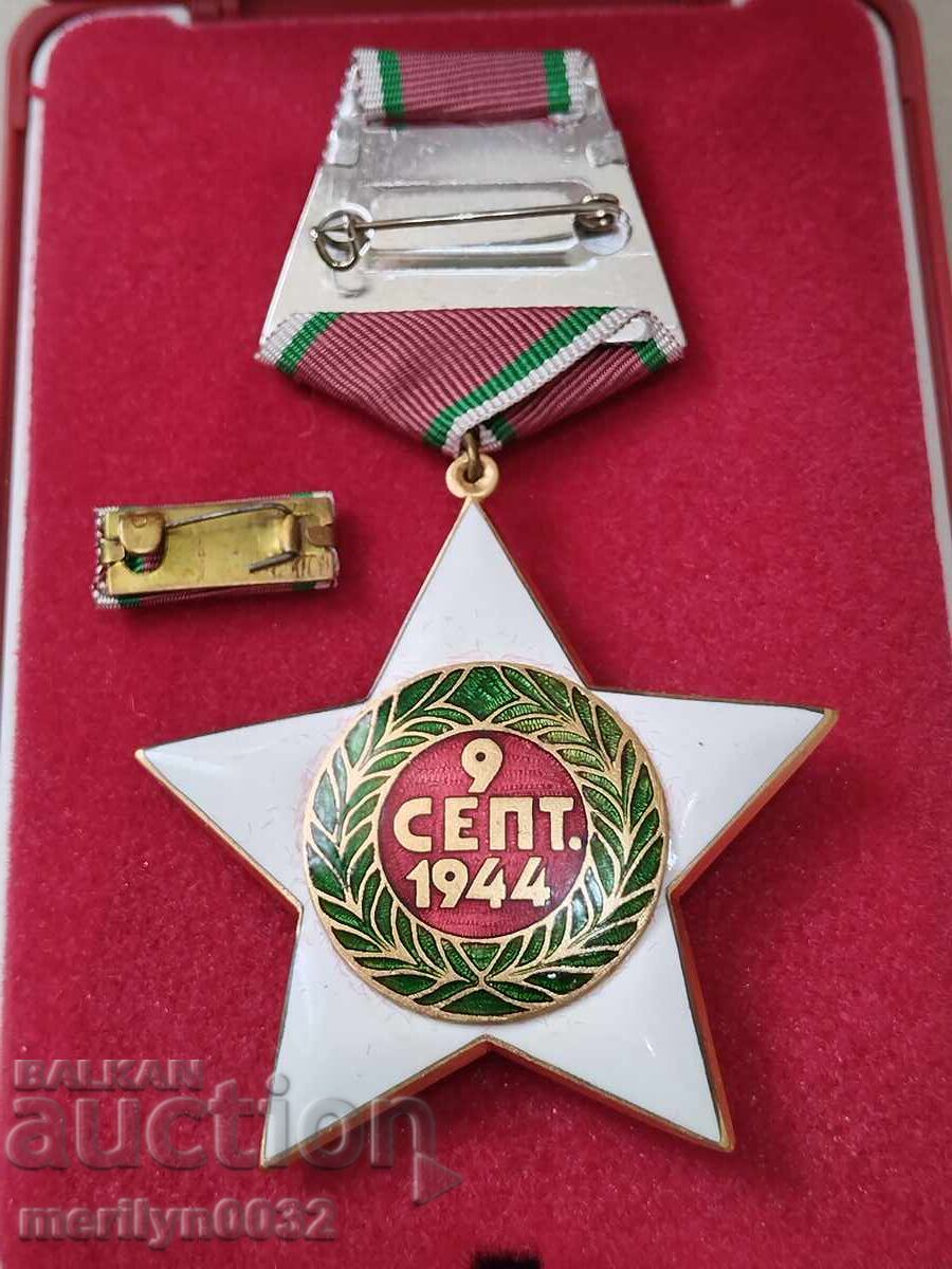 Order of the Ninth of September 1944, 1st degree with box - 5 Order of the Ninth of September 1944, 1st degree with box - 5