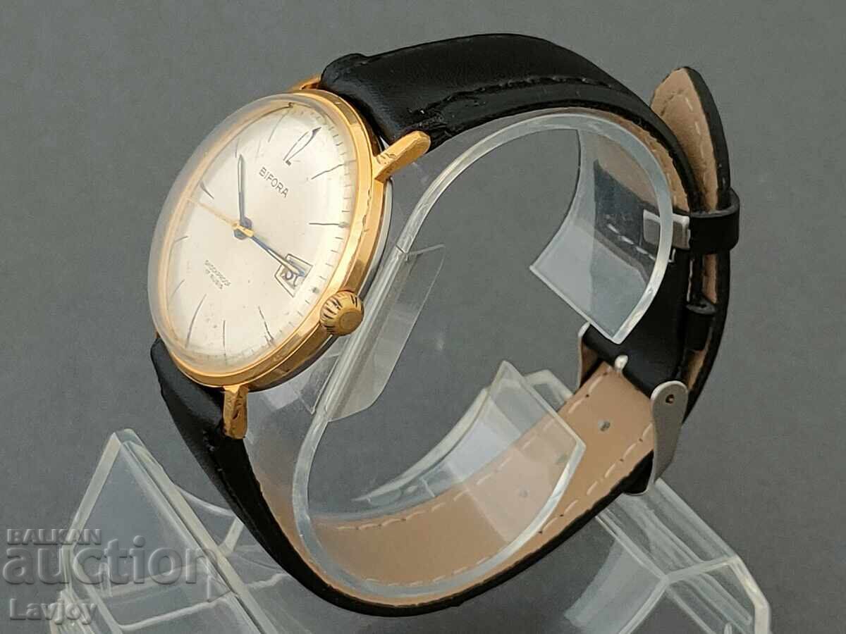 Delivery of Bifora 17 rubis shockproof gold-plated