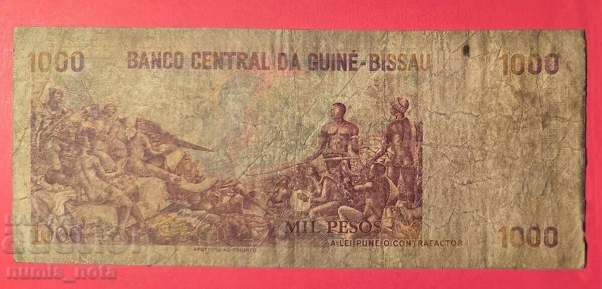 Guinea-Bissau 1000 Pesos 1990 Year with price 5.00 BGN | € 2.56 Guinea-Bissau 1000 Pesos 1990 Year with price 5.00 BGN | € 2.56