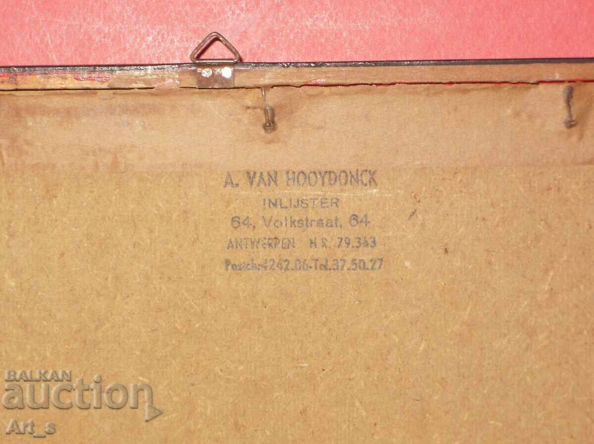 Dutch graphic with a typical landscape, framed - 5 Dutch graphic with a typical landscape, framed - 5