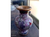 Antique enameled vase, cloisonné