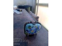 Cutie de bijuterii veche, porțelan