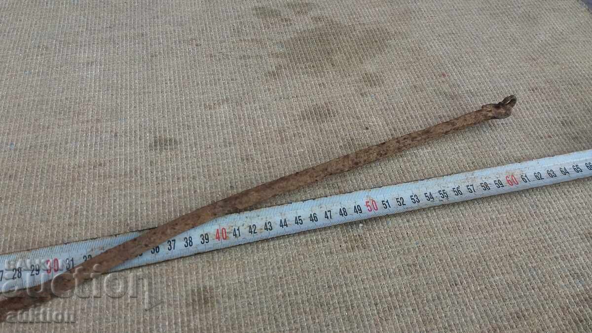 Delivery of Wrought iron Revival-style fire poker, fire bellows for fireplace