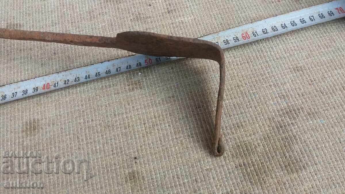 Wrought iron Revival-style fire poker, fire bellows for fireplace - 5