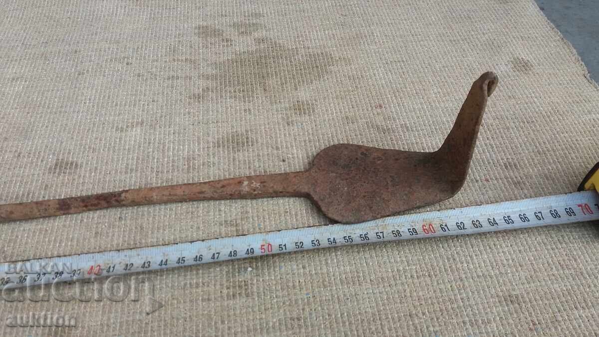 Wrought iron Revival-style fire poker, fire bellows for fireplace - 6