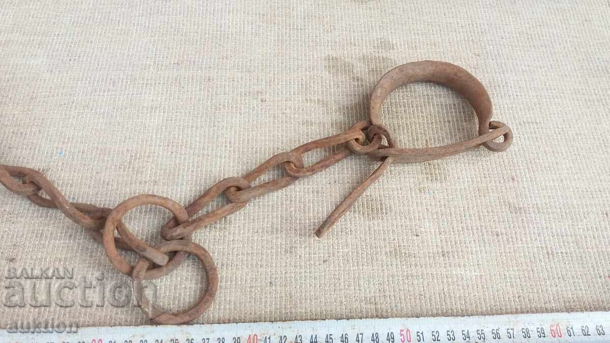 EXCELLENT FORGED RENAISSANCE SHACKS, HANDCUFFS, SHACKLES with price 28.99 BGN | € 14.82