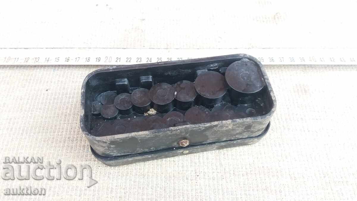 CUTIE PENTRU GREUTĂȚI PENTRU CÂNTAR - BACELIT - SOC - 5