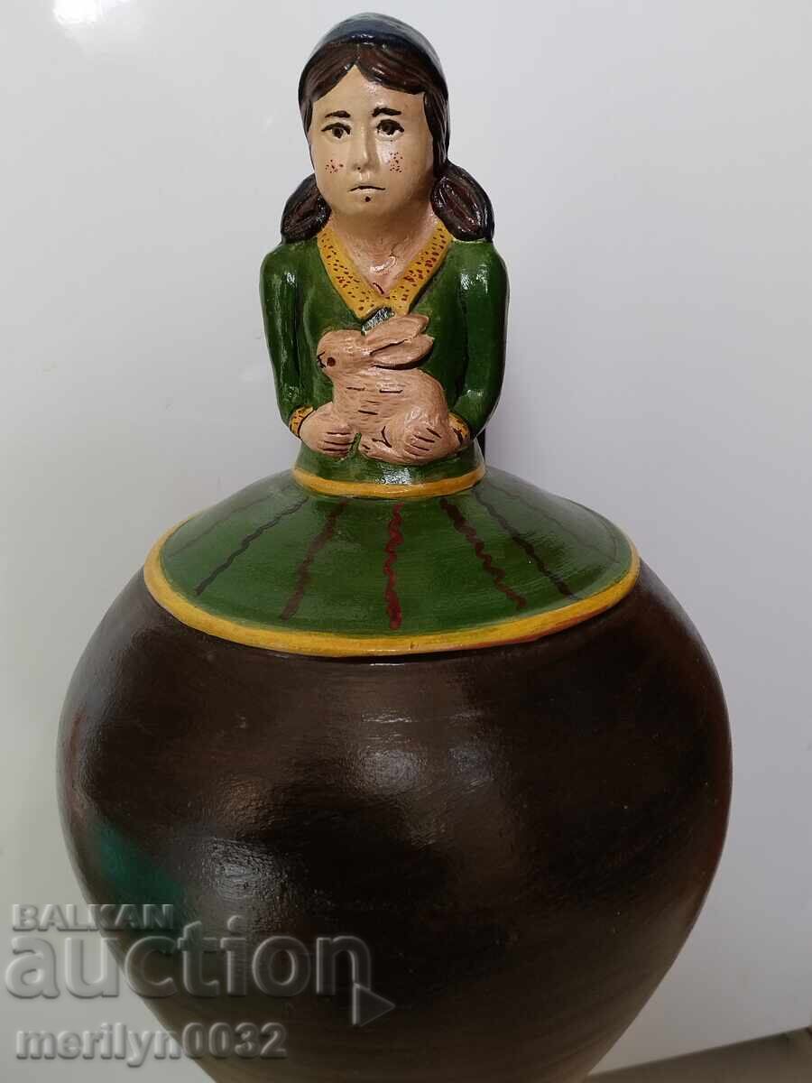 Old pitcher girl, pottery, jar, krondir Old pitcher girl, pottery, jar, krondir