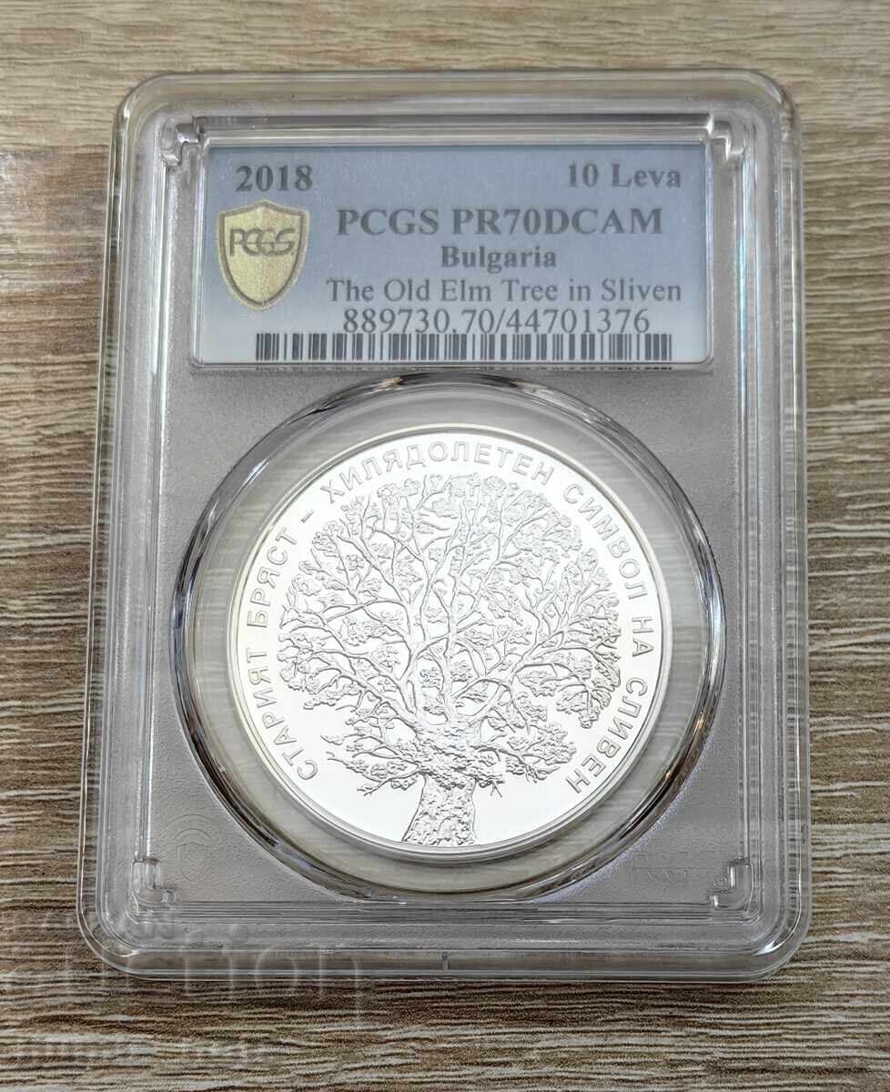 10 leva 2018 Το παλιό φτελιά στο Σλίβεν - PR 70 DCAM με τιμή 600.00 BGN | € 306.78