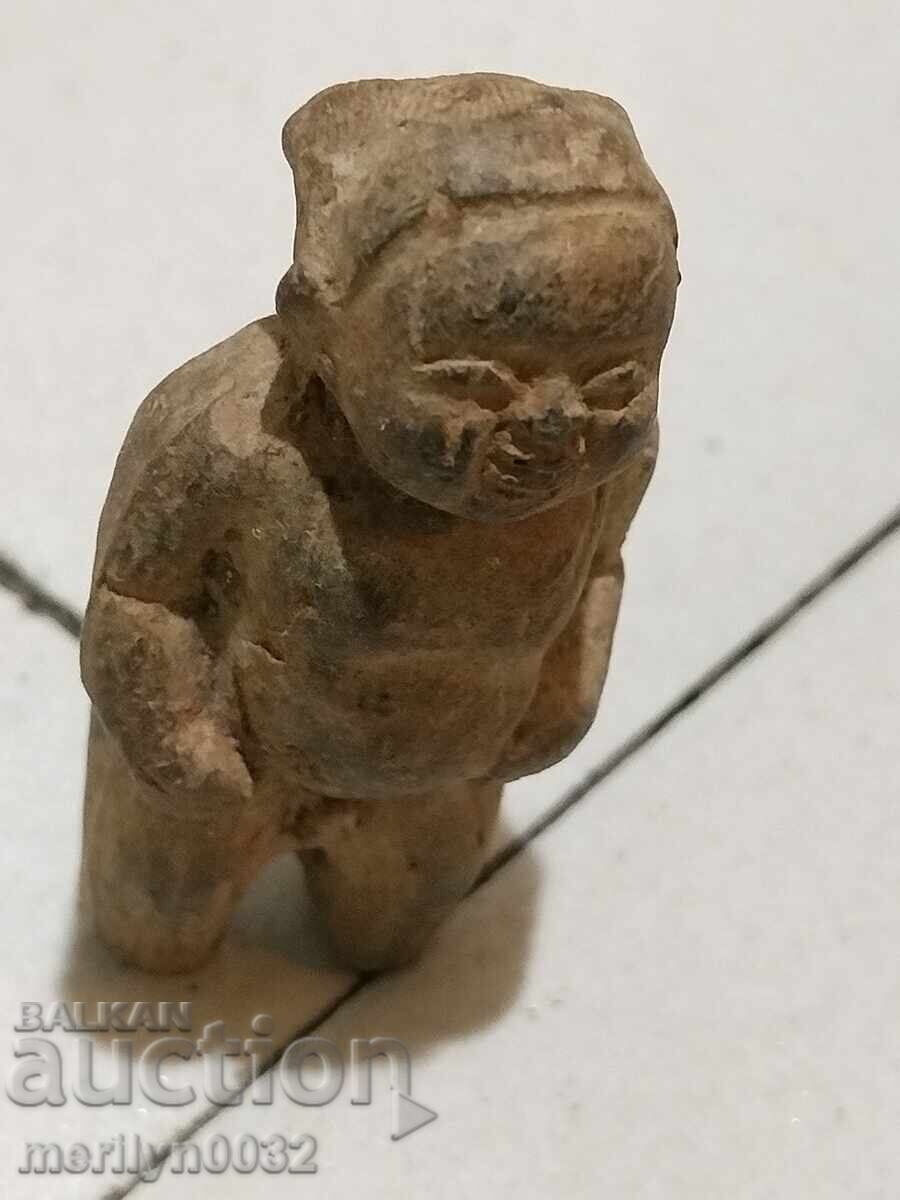 Veche jucărie pentru copii, figurină din ceramică din lut - 5 Veche jucărie pentru copii, figurină din ceramică din lut - 5