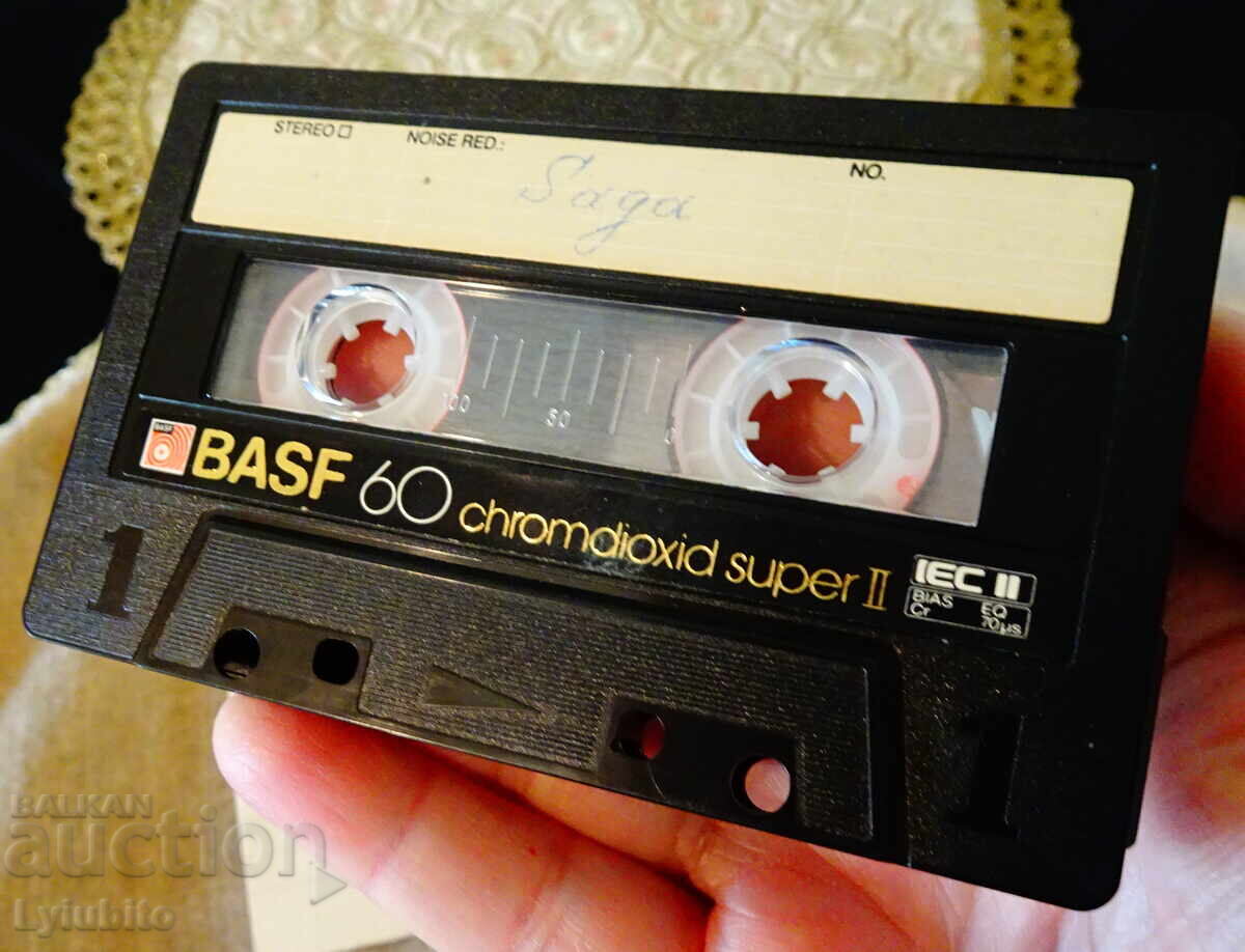 Auction BASF audio cassette with Saga and Rainbow Auction BASF audio cassette with Saga and Rainbow