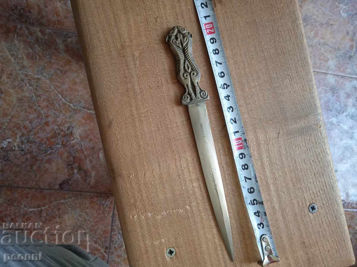 Old bronze letter opener