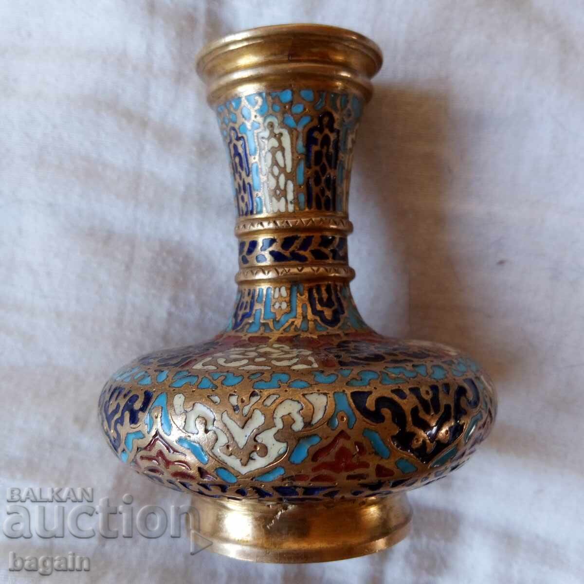 Limoges Vase. Bronze. Enamel with price 100.00 BGN | € 51.13 Limoges Vase. Bronze. Enamel with price 100.00 BGN | € 51.13