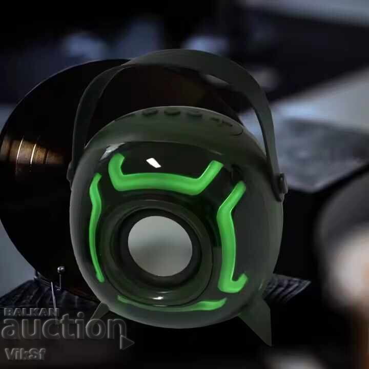 Mini speaker SING-E ZQS1221W with 1 wireless microphone + RGB LED - 5